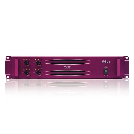 FUNKTION‑ONE FFA‑4004 четырёхканальный усилитель мощности (класс D), 4 × 1000 Вт (4 Ом), 4 × 600 Вт (8 Ом).