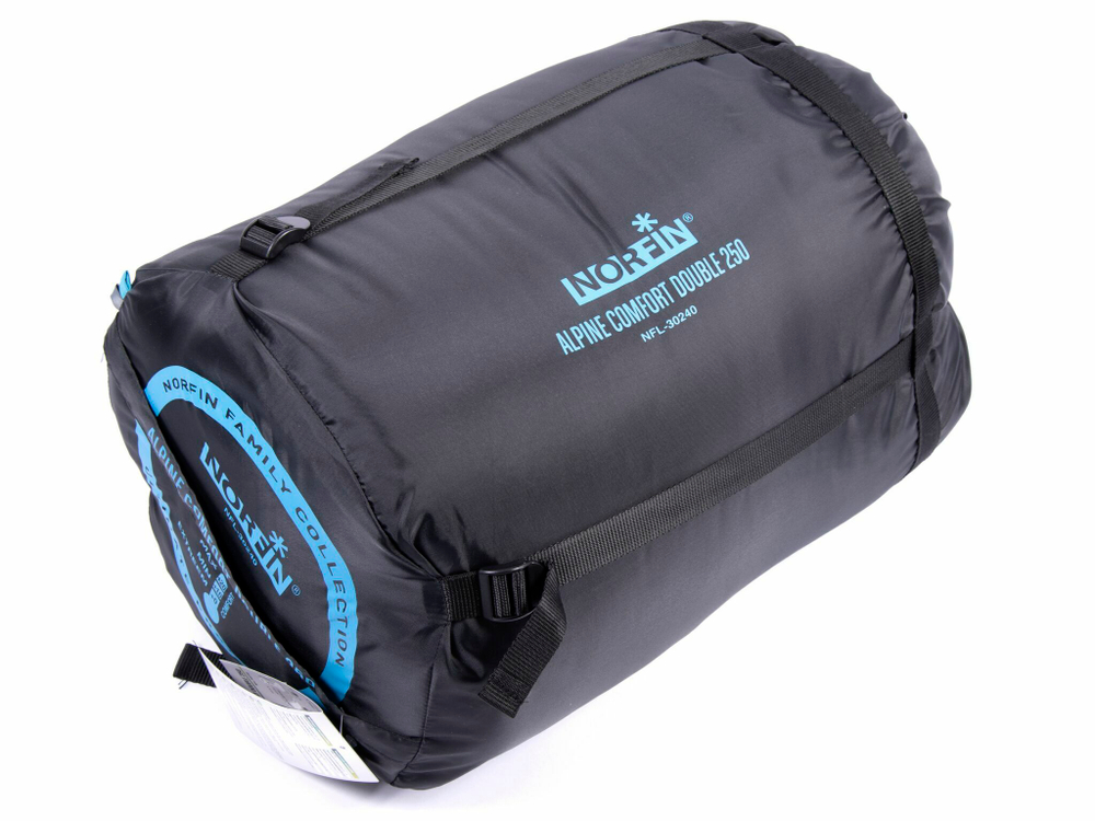 Мешок-одеяло спальный Norfin ALPINE COMFORT DOUBLE 250 Blue