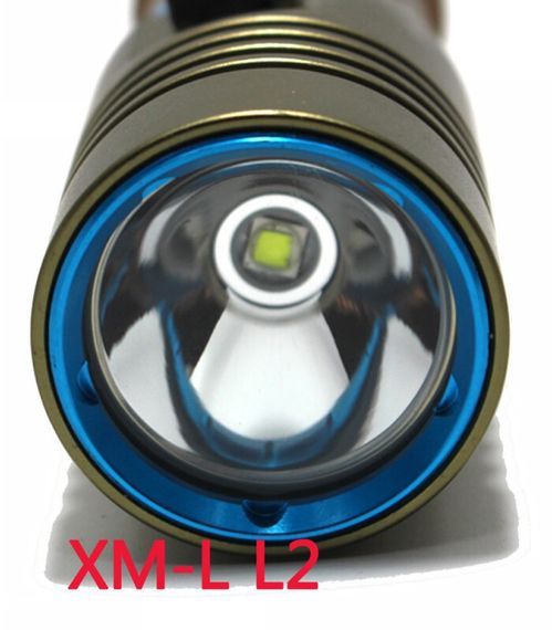 Фонарь подводный универсальный N01 CREE XM-L L2 1200 lm теплый свет зеленый