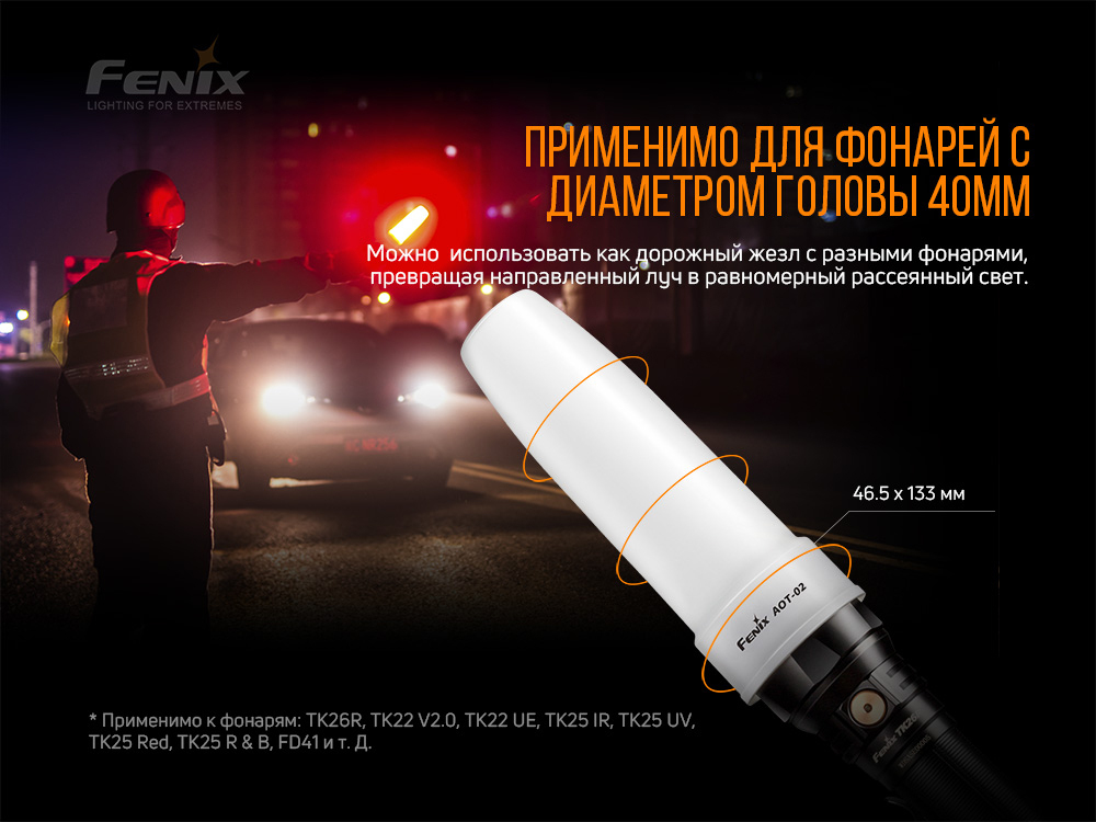 Диффузионный фильтр белый Fenix, AOT-02