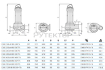 Погружной фекальный насос Zenit DGG 250/4/80 E0ET5 NC Q TS 2SIC 10 400 IN-6