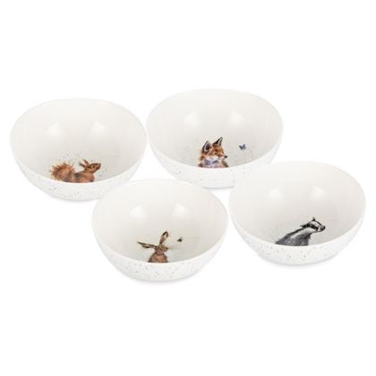 Набор салатников 4шт 15.5см Royal Worcester Забавная фауна