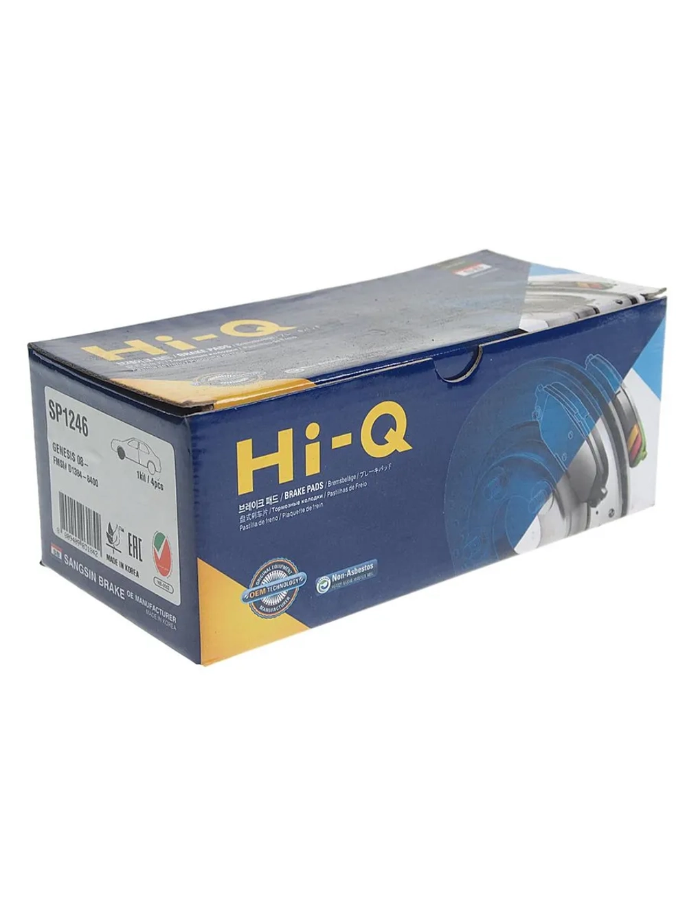 Колодки тормозные HYUNDAI Genesis (07-) передние (4шт.) SANGSIN