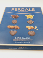 Набор конфет Pergale Dark Classic в темном шоколаде с начинками (шоколадная, карамельная, трюфельная, с фундуком) 171 г (из Литвы)