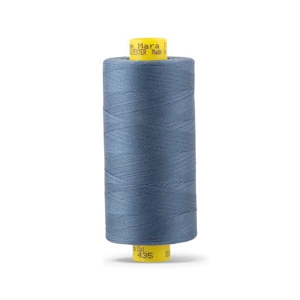 Нитка Gutermann Mara 120 (1000 метров), 1 кат., универсальная | 435 зелено-синий