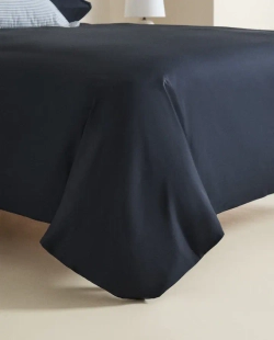 ZARA HOME ПРОСТЫНЯ ИЗ ПЕРКАЛЯ (КОЛИЧЕСТВО НИТЕЙ 300), ТЕМНО-СИНИЙ