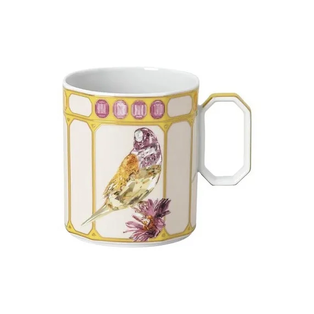 Кружка "Rosenthal SWAROVSKI Зяблик", желтая, 390мл