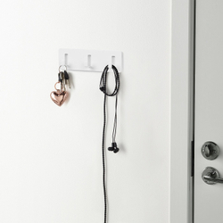 IKEA GALTBOX  (ИКЕА ГАЛТБОКС)  -  Вешалка с 3 крючками - самоклеящаяся/белый