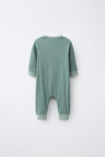 ZARA ОДНОТОННЫЙ КОМБИНЕЗОН, ЗЕЛЕНЫЙ