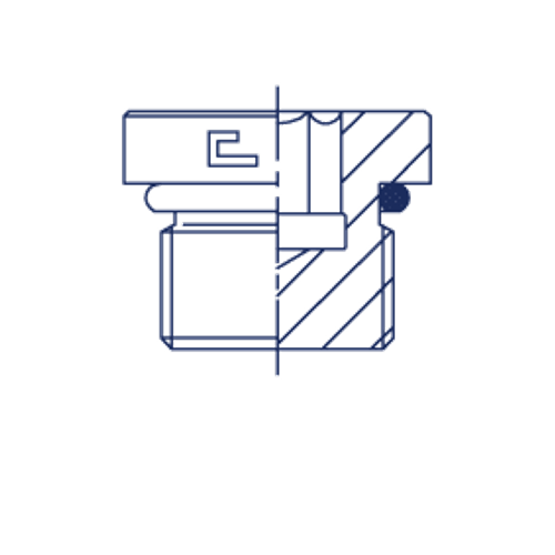 Заглушка VH (Ш) UNF 1/2 (o-ring)