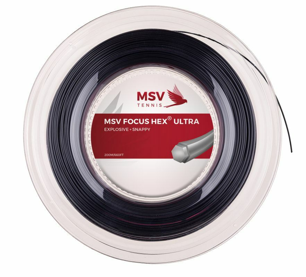 Теннисные струны MSV Focus Hex Ultra (200 m) - черный