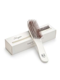 Расческа Majestic Scalp Brush белый жемчуг