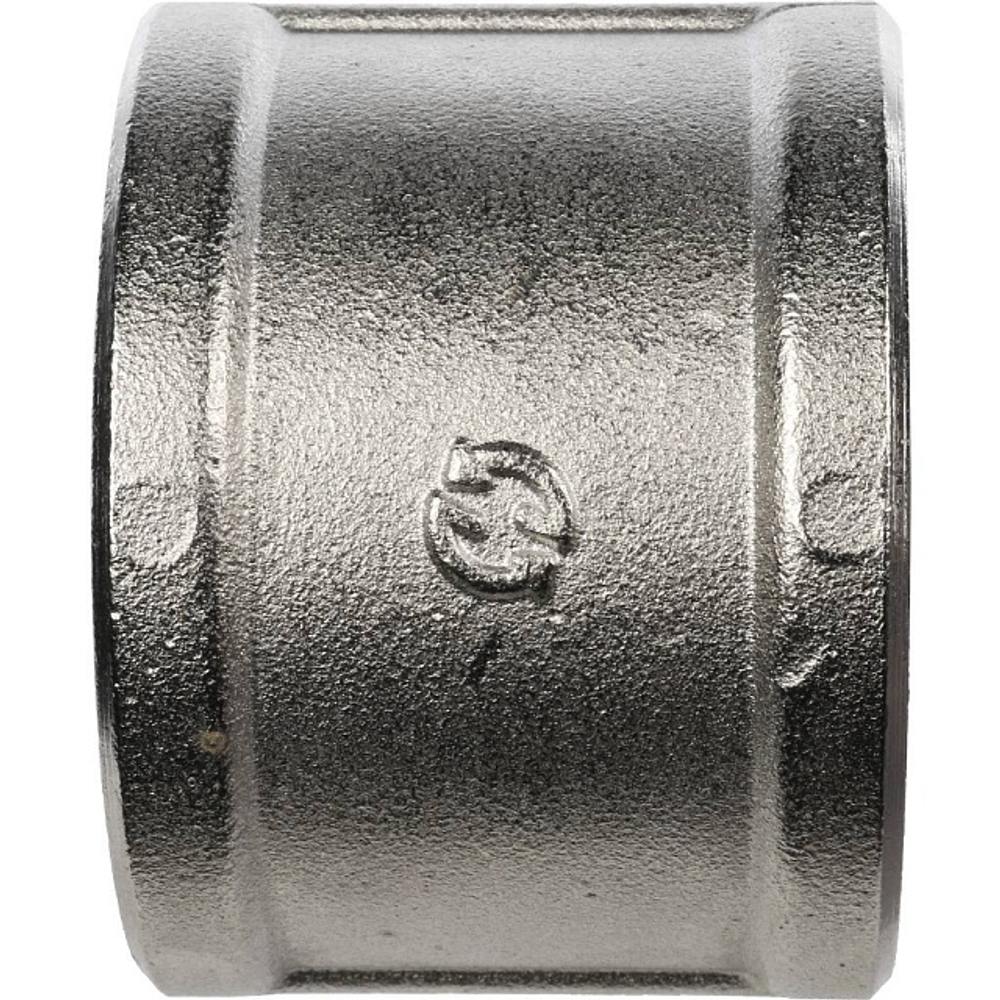 Муфта STOUT SFT 0006 - 1"1/4 (для стальных труб, латунь никелированная)