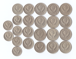 Набор монет (23 шт) 10,15,20 копек 1961 - 1991гг VF