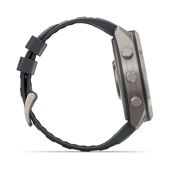 Fenix 9 Pro - 51 мм (титановый, черный силиконовый ремешок)