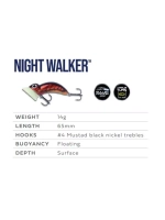 Воблер для зимней рыбалки Halco NIGHT WALKER Nano H