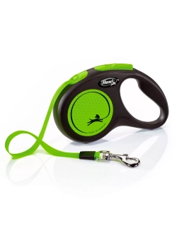 Поводок-Рулетка New Neon S до 15кг лента 5м
