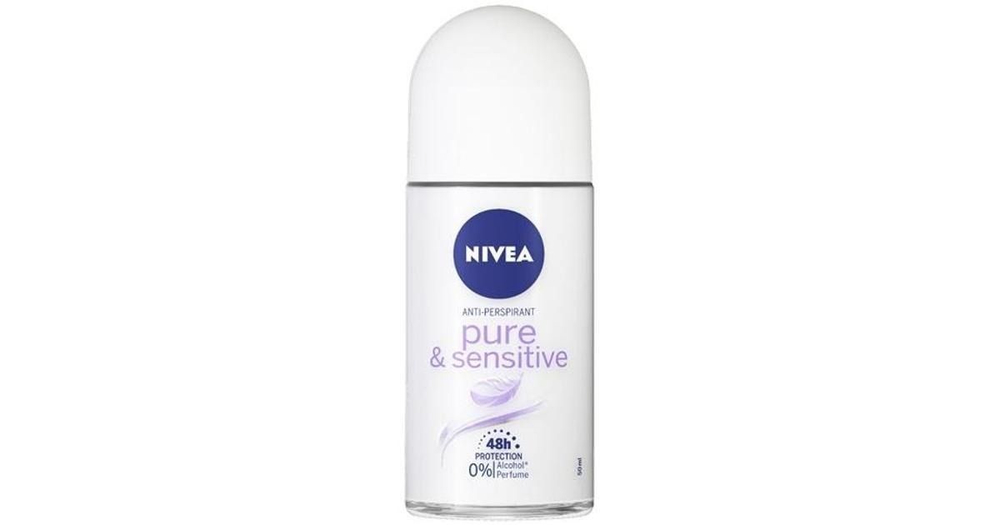 Шариковый антиперспирант NIVEA Pure & Sensitive 48 чаcов, 50 мл (Из Финляндии)