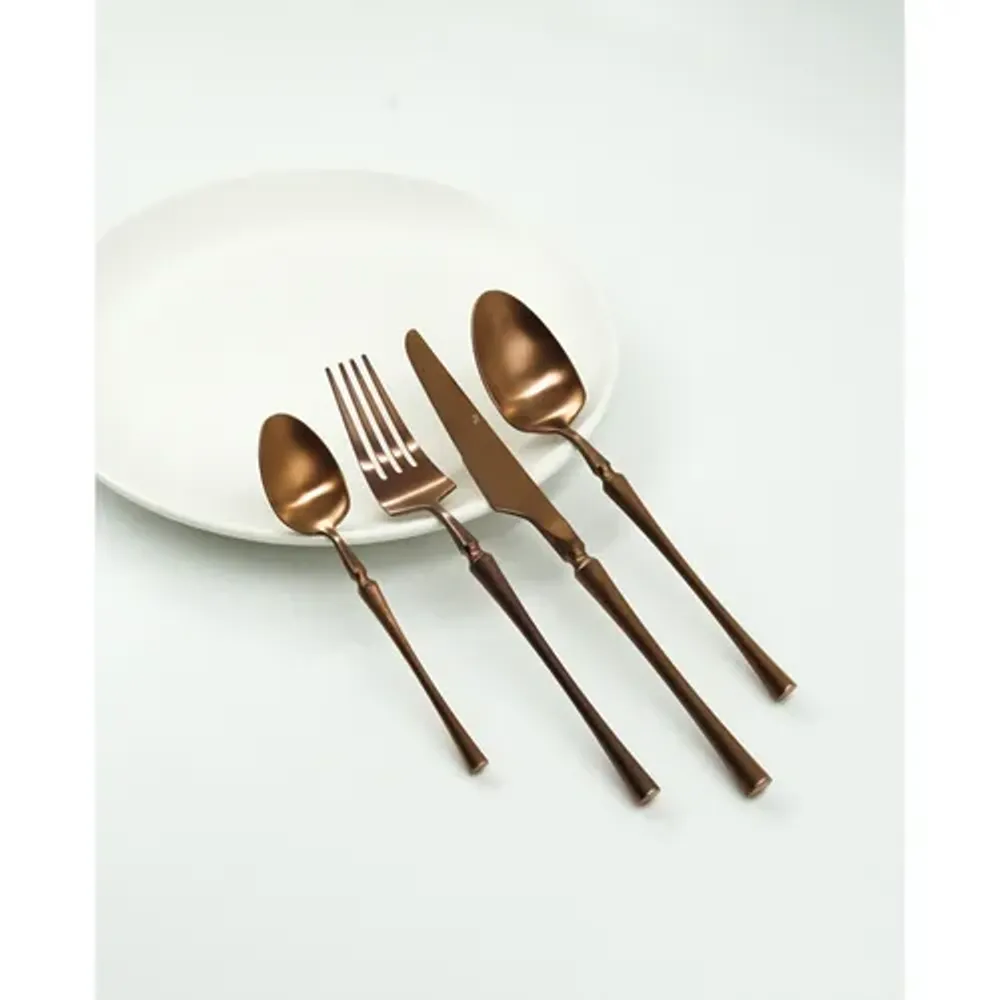 Вилка столовая 21 см матовая цвет медь PVD 1920-Copper P.L. [12]