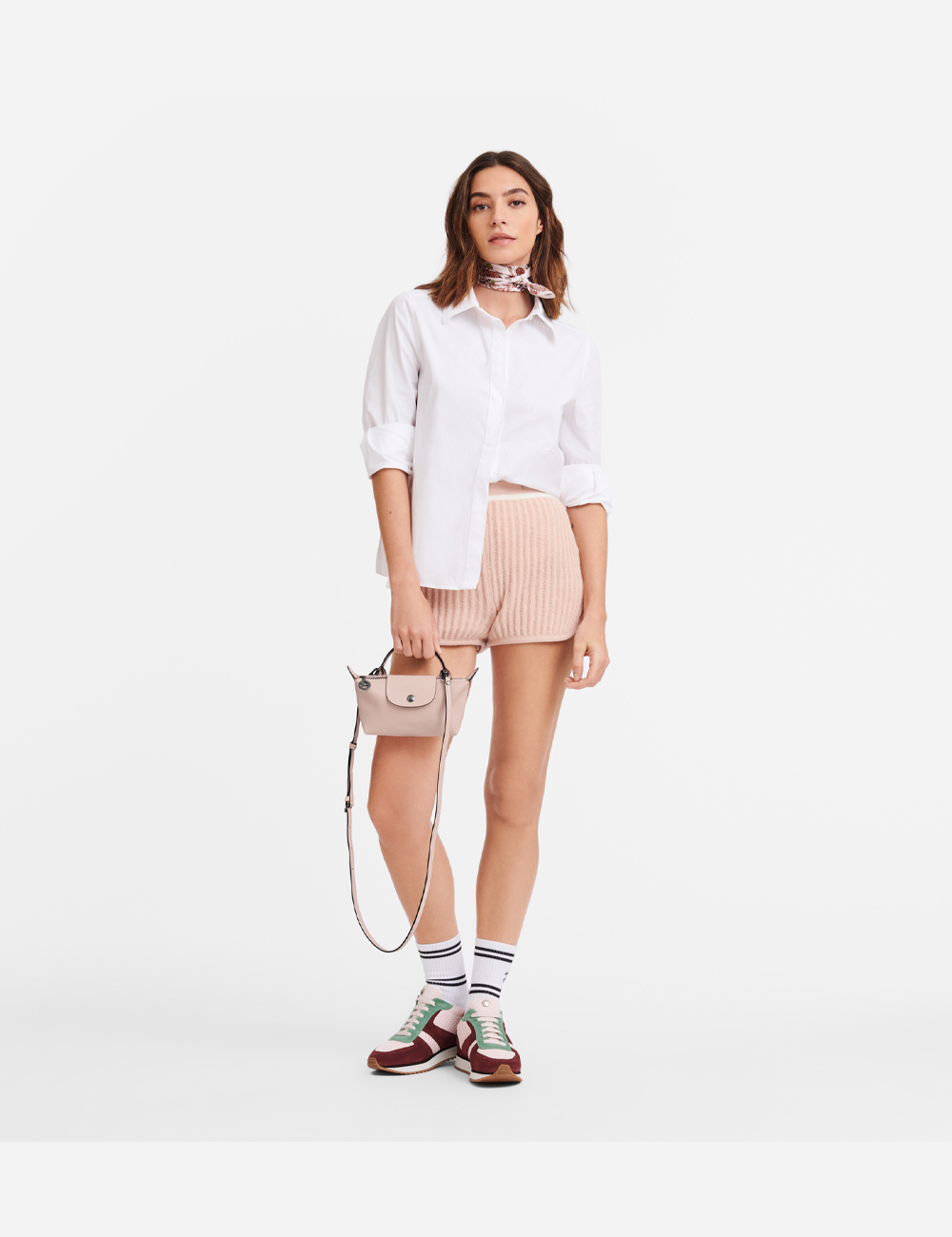 Longchamp Le Pliage Xtra XS Pouch Leather "Nude"