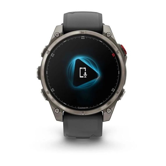 Часы GARMIN FENIX 8 PRO 47mm Amoled Sapphire Lens Titanium With Graphite/Black Silicone Band