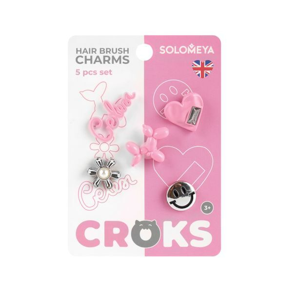 Solomeya Set of charms for hair brush набор украшений для расчески