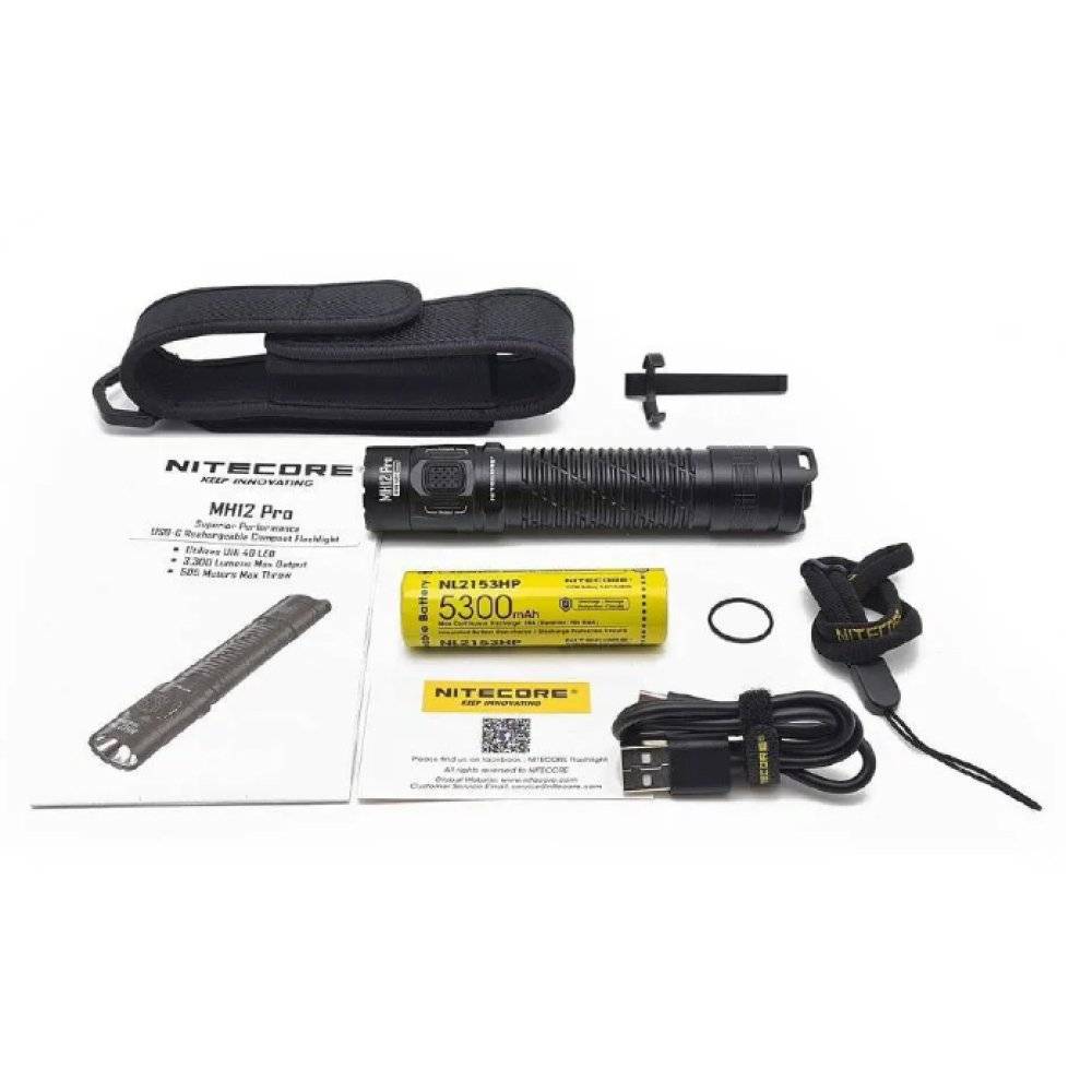 Фонарь тактический Nitecore MH12 Pro 3300 люмен