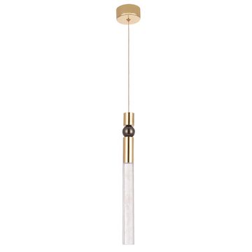 Подвесной светодиодный светильник LED 5W 3000К Cielo SP5W Led Gold золото Crystal Lux