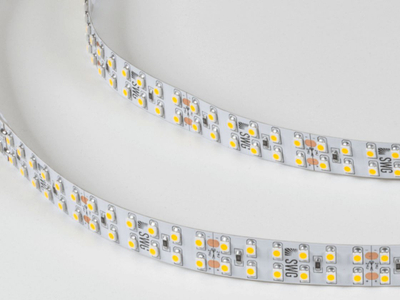 Светодиодная лента 3528, 240 LED/м, 19,2 Вт/м, 24В , IP20, Цвет: Теплый белый, SWG3240-24-19.2-WW-M