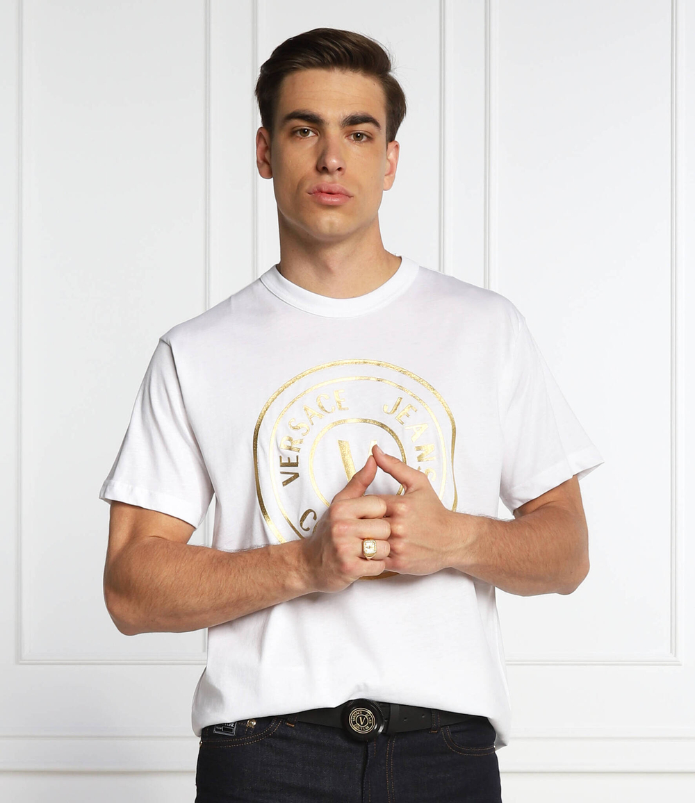 футболка Versace Jeans Couture - белый(73GAHT05CJ00T)