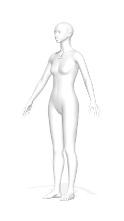 3D аватар манекена Моника