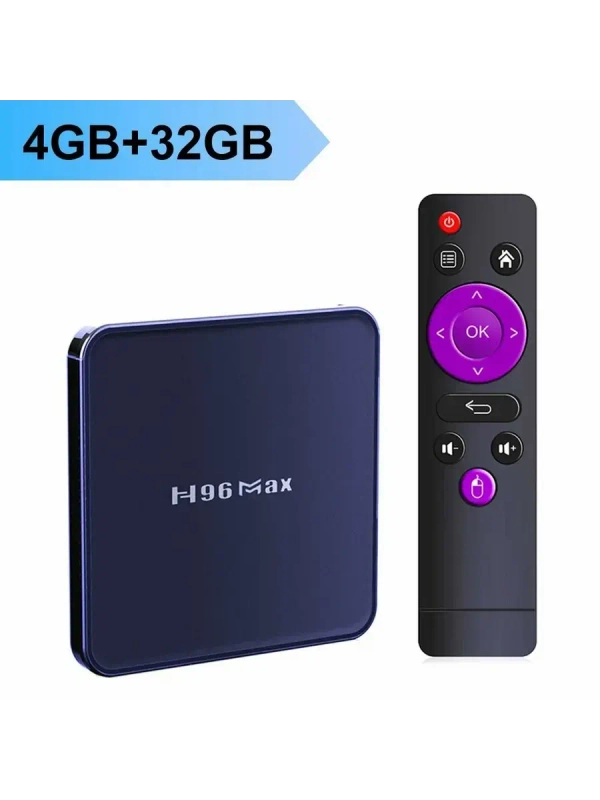 ТВ-приставка Ultra HD H96 Max V12, 4 + 32 ГБ