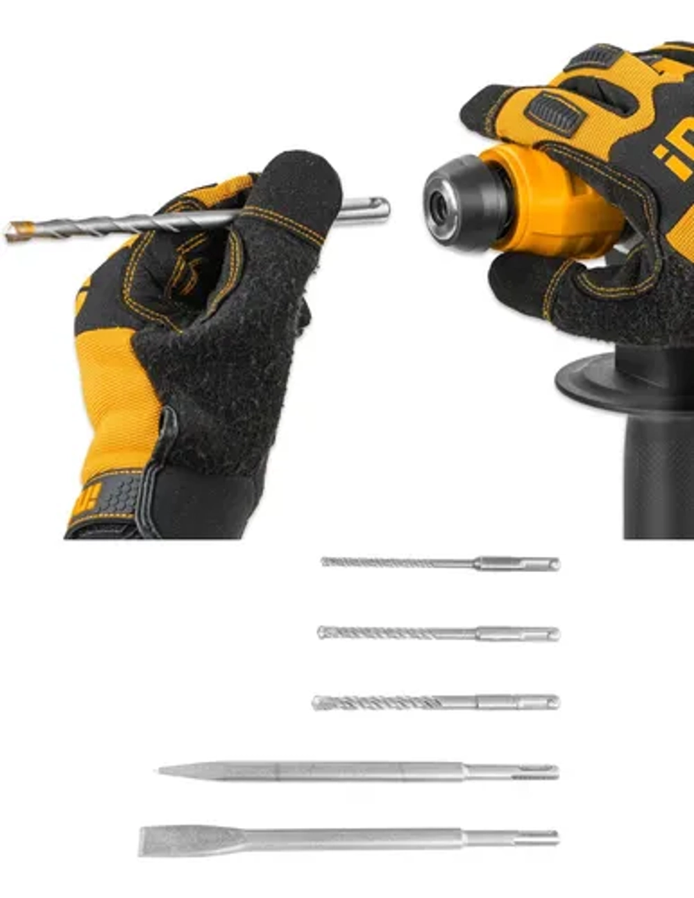 Перфоратор SDS-Plus INGCO RH150038 INDUSTRIAL 1500 Вт 5,5 Дж