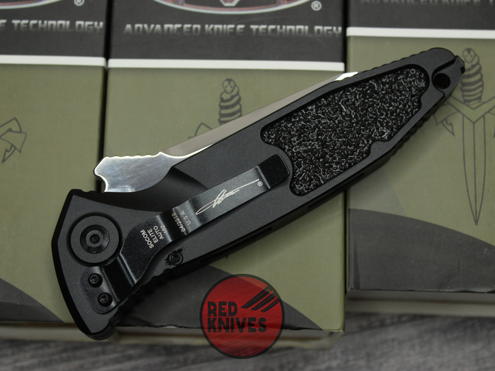 Нож Microtech Socom Auto Black Miror Tanto 161A-10
