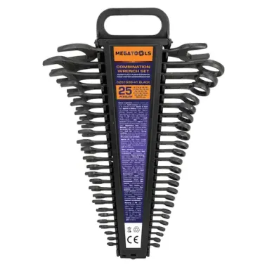Набор ключей комбинированный 25пр. MEGATOOLS MT-5261D36-41 BLACK