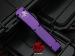 Нож Microtech UTX-70 A+++ Purple D/E BLACK - черный клинок / фурнитура, рукоять фиолет