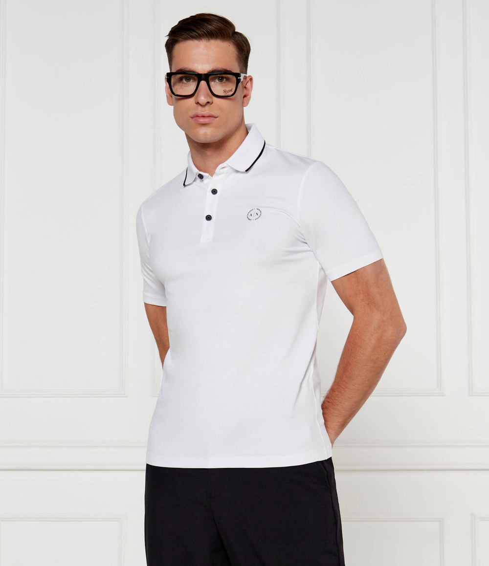 Поло Armani Exchange - белый(8NZF70 Z8M9Z)