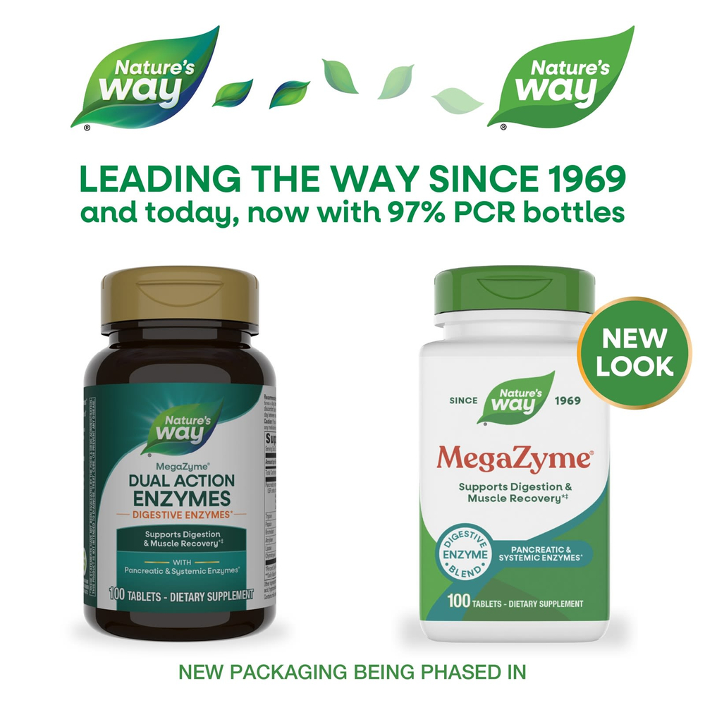Nature's Way, MegaZyme®, ферменты, 100 таблеток