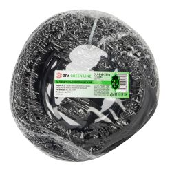 Удлинитель силовой ЭРА GREEN LINE BUH-6-20m Greenline в бухте 1 розетка без заземления 20м ПВС 2x0.75мм2 | Электротовары