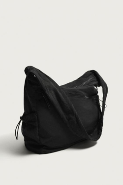 ZARA НЕЙЛОНОВАЯ СУМКА, ЧЕРНЫЙ