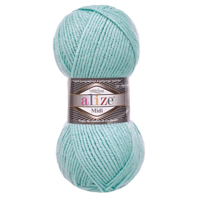 Пряжа Alize (Ализе) Superlana Midi / уп.5 мот. по 100 г, 170 м, 463 мята