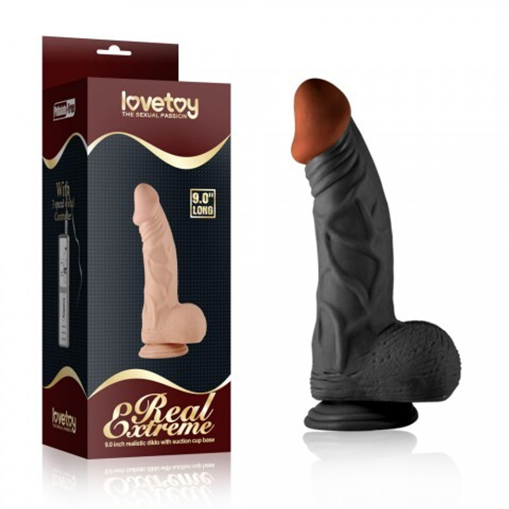 Реалистичный фаллоимитатор Lovetoy (23×4,5 см) на присоске