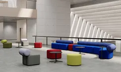 Круглый модуль-пуф Logos 60х60х45 см, зеленый