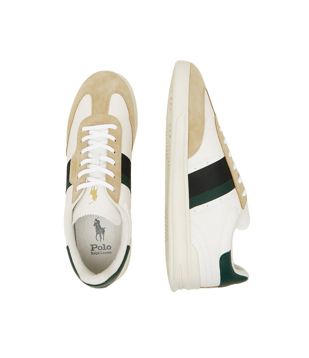 Кожаные кроссовки htr aera POLO RALPH LAUREN - бежевый(809926695)