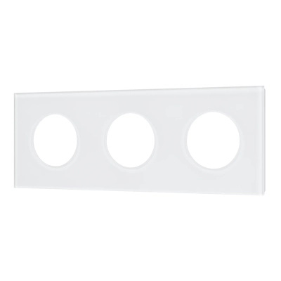 Рамка стеклянная FRM-GLARE-GC-3-WH (Arlight, -)