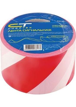 Лента сигнальная, 50 мм х 200 м Россия Сибртех 89030