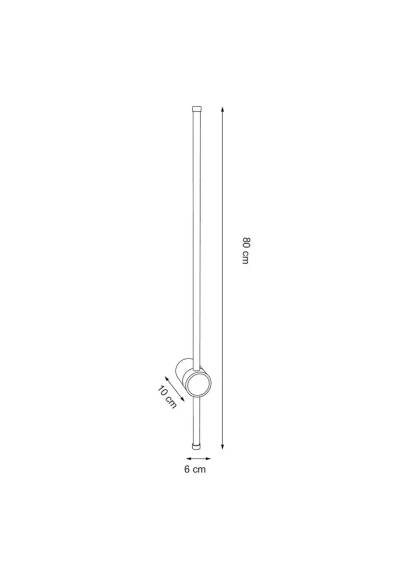 Декоративная подсветка Arte Lamp ATMOS A5409AL-1BK, 1хLED