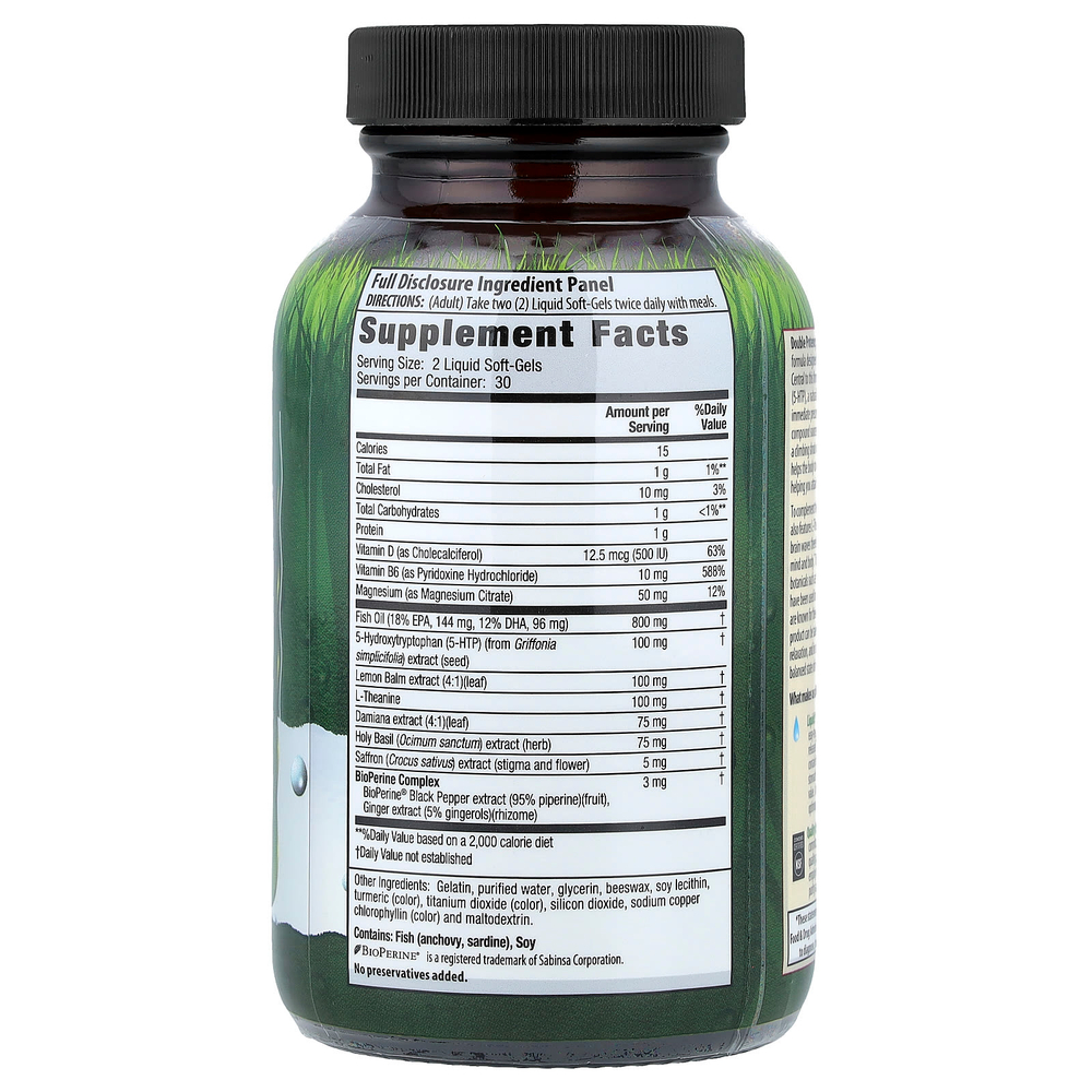 Irwin Naturals, двойной эффективности, 5-HTP Extra®, 60 желатиновых капсул
