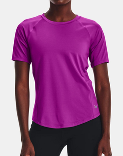 Женская теннисная футболка Under Armour Women's UA RUSH Short Sleeve - strobe/iridescent