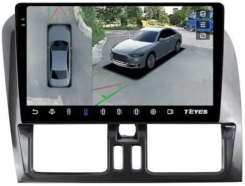 Магнитола для Volvo XC60 2014-2017 - Teyes CC3-2K-360 на Android 10, Быстрая, 2K QLED, CarPlay, 4G SIM-слот, 4 камеры в комплекте